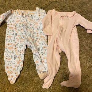 Floral and Pink Kids One Piece Set